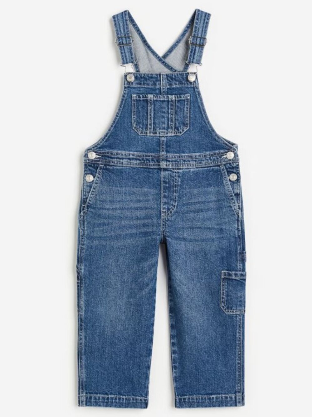 H&M Kids Dark Blue Denim Overalls / Dungarees, Youth 5-6Y